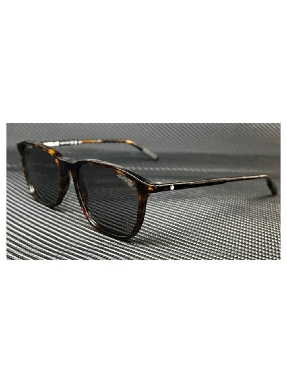 New MontBlanc Men  Brown Havana Sunglasses  53- 17- 150